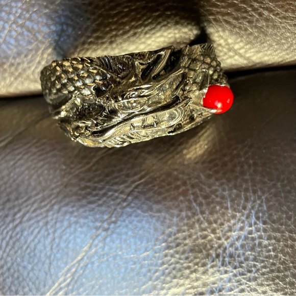 Dragon — Wide Chunky Cuff Bracelet - Picture 6 of 11